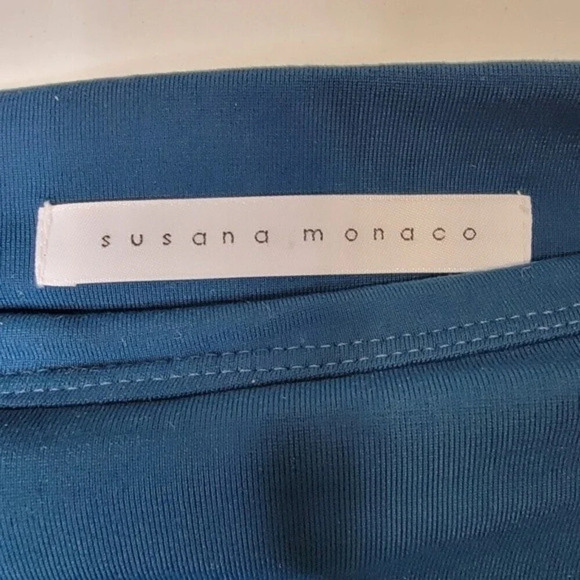 Susana Monaco Long Sleeve Off Shoulder Slit Midi - Picture 6 of 8